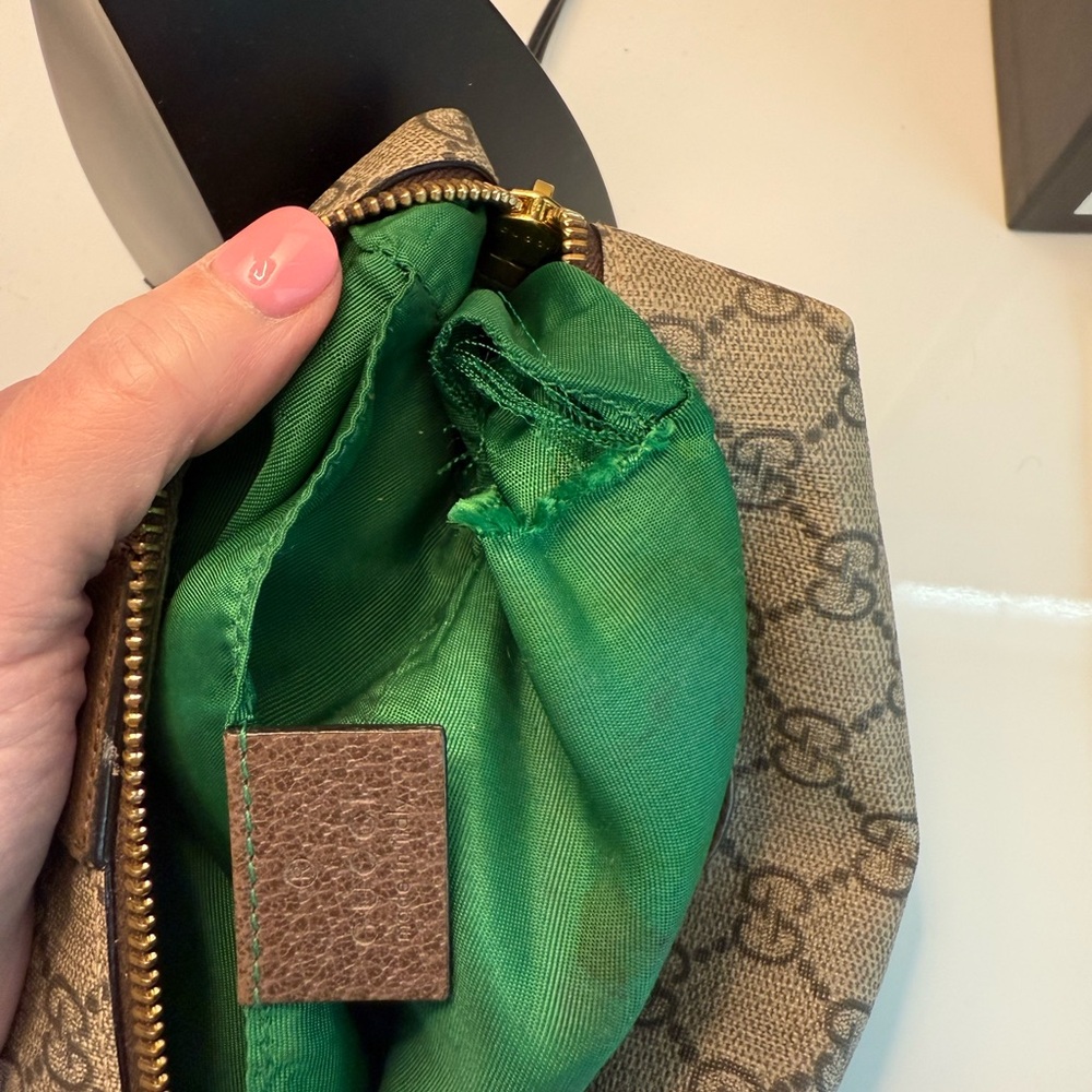 Gucci Ophidia GG Coated Canvas Cosmetic Pouch - Picture 7 of 7